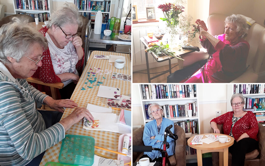 Creative pastimes and autumn discussions at Silverpoint Court Residential Care Home
