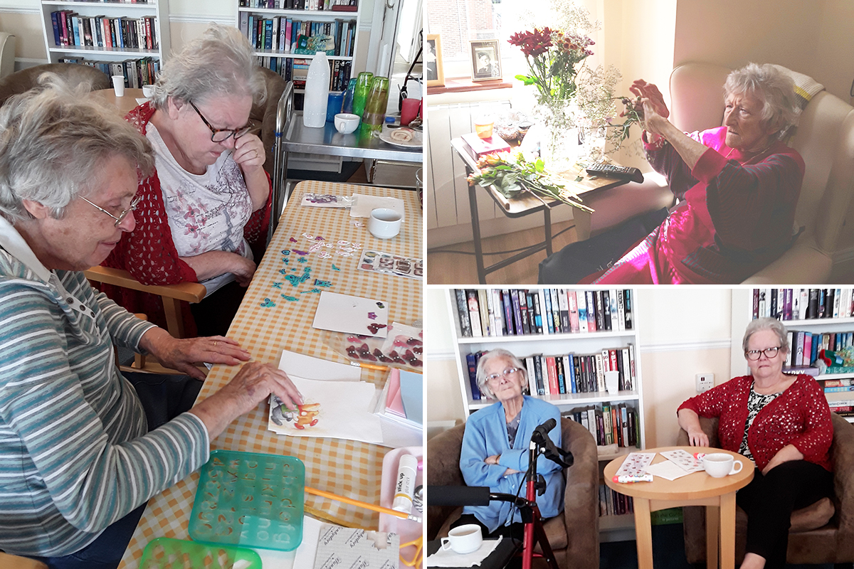 Creative pastimes and bingo at Silverpoint Court Residential Care Home
