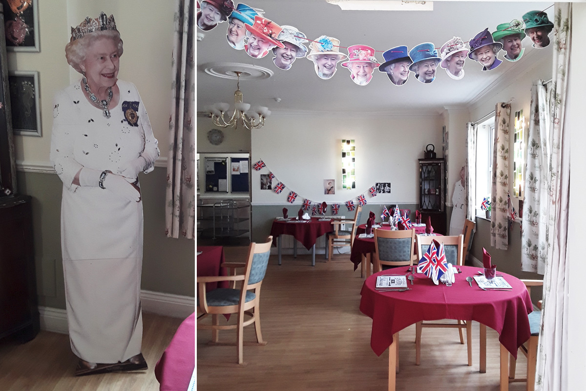 Remembering the Queen at Silverpoint Court Residential Care Home