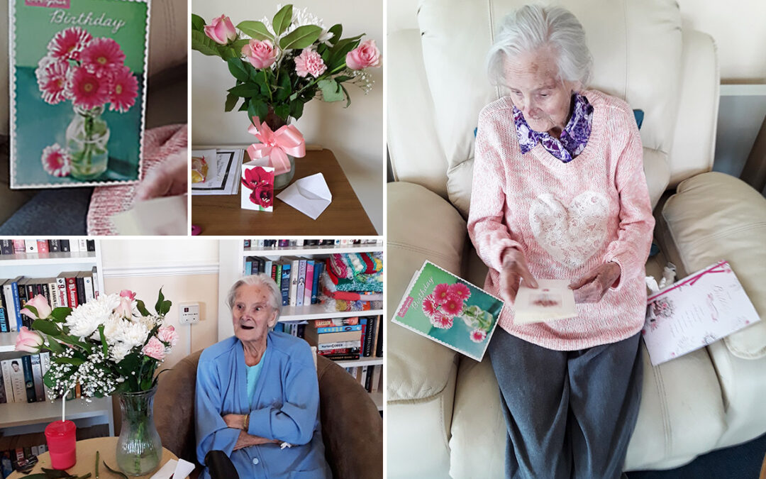 Birthday wishes for Joan at Silverpoint Court Residential Care Home