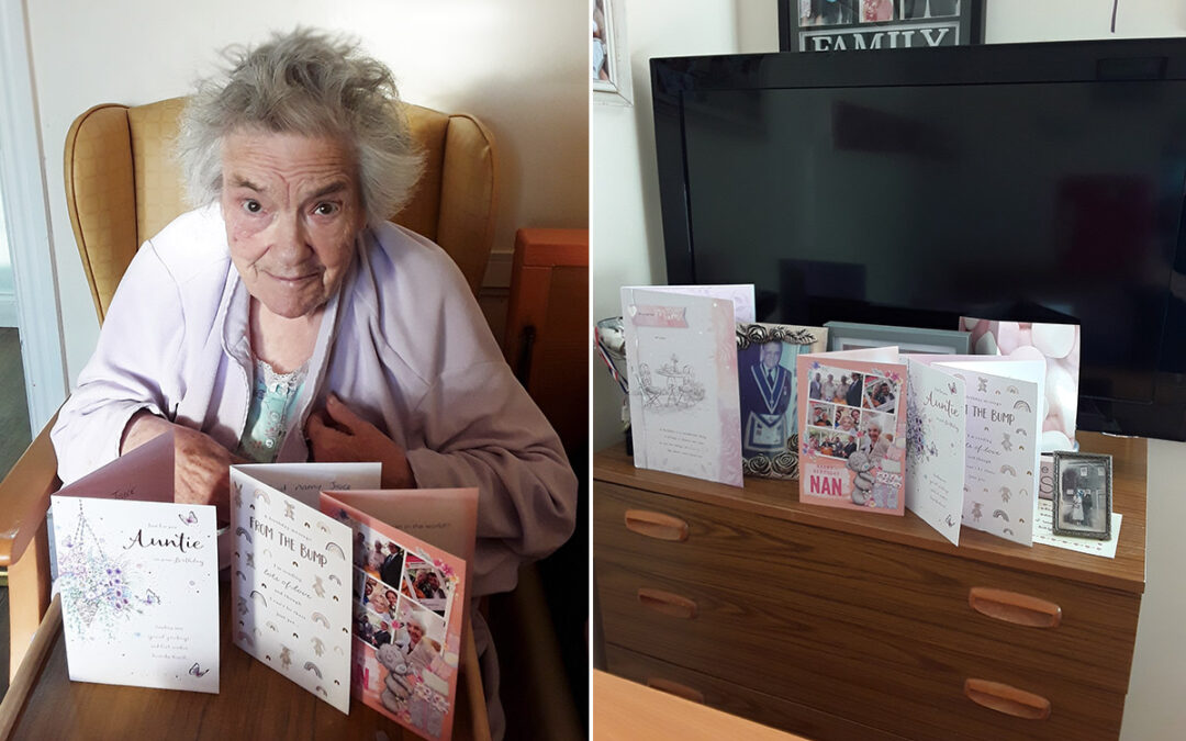 Birthday wishes for Joyce at Silverpoint Court Residential Care Home