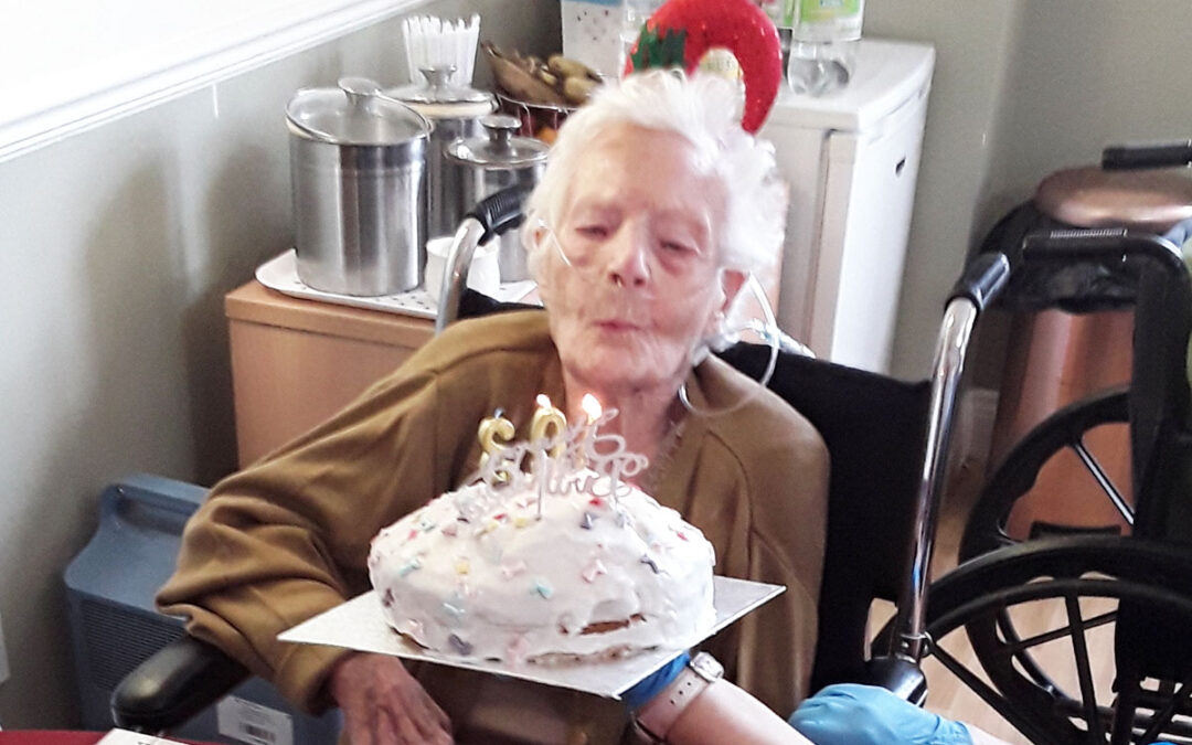 Special birthday wishes to Ivy at Silverpoint Court Residential Care Home