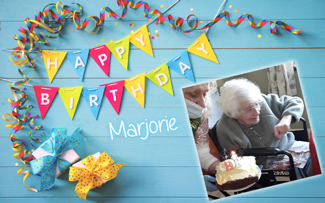 Happy birthday to Marjorie at Silverpoint Court Residential Care Home