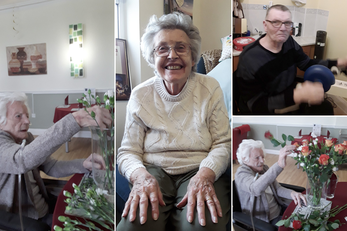 Fitness and flowers at Silverpoint Court Residential Care Home