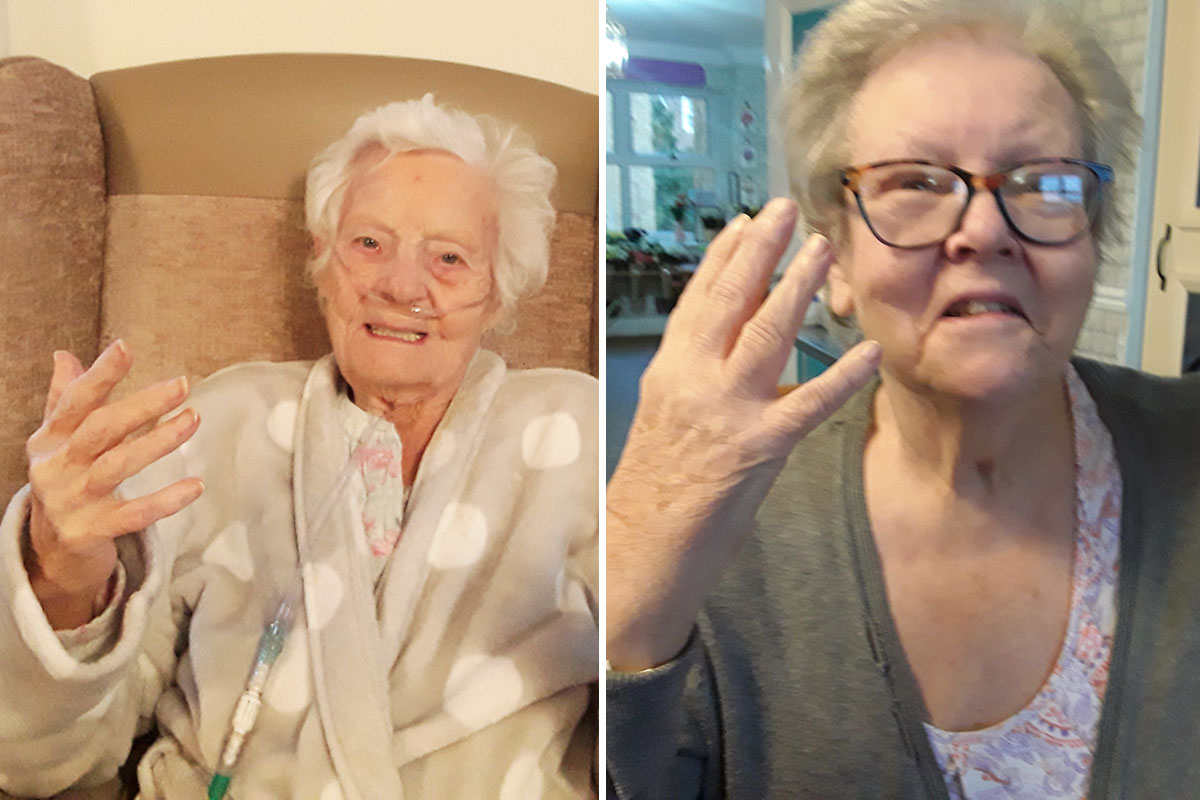 New Year nails at Silverpoint Court Residential Care Home