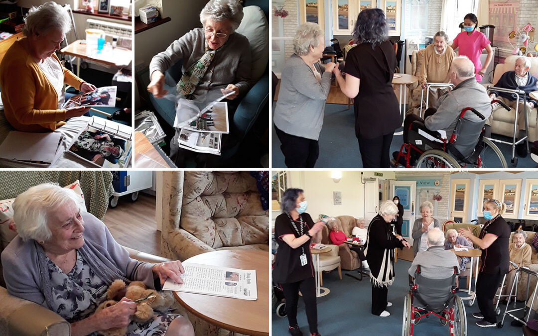 Resident photo book and coffee morning at Silverpoint Court Residential Care Home