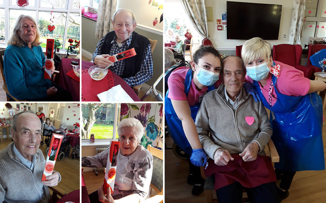 Valentines Day celebrations at Silverpoint Court Residential Care Home
