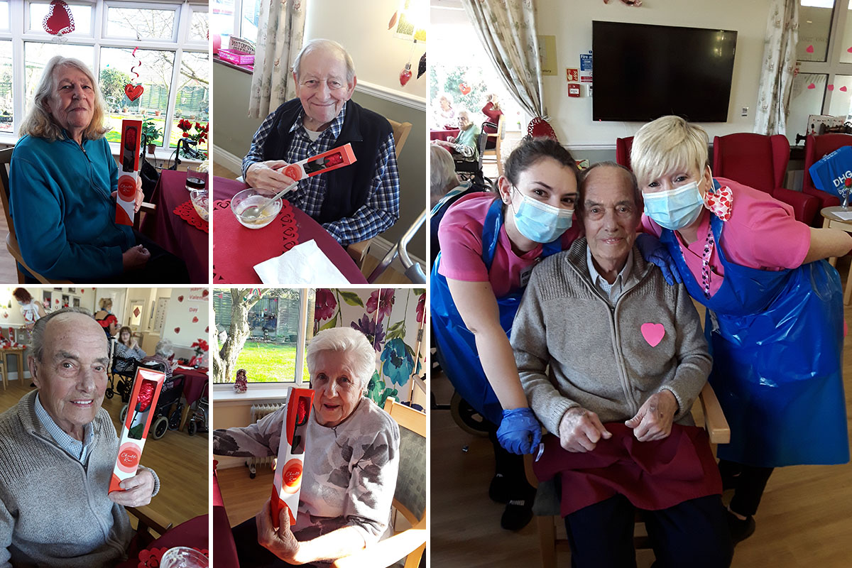 Valentines Day celebrations at Silverpoint Court Residential Care Home
