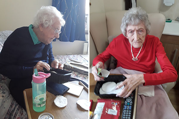 Planting cress seeds at Silverpoint Court Residential Care Home