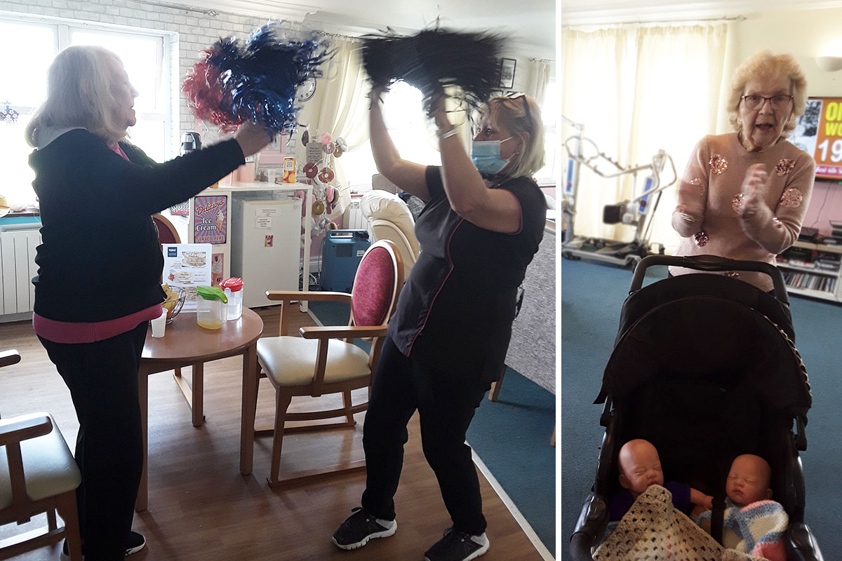 Keeping fit at Silverpoint Court Residential Care Home