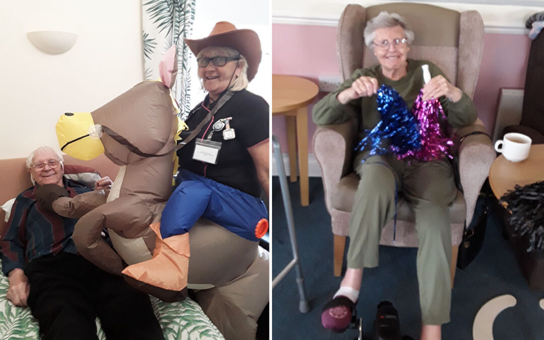 Horse racing and cycling fun at Silverpoint Court Residential Care Home