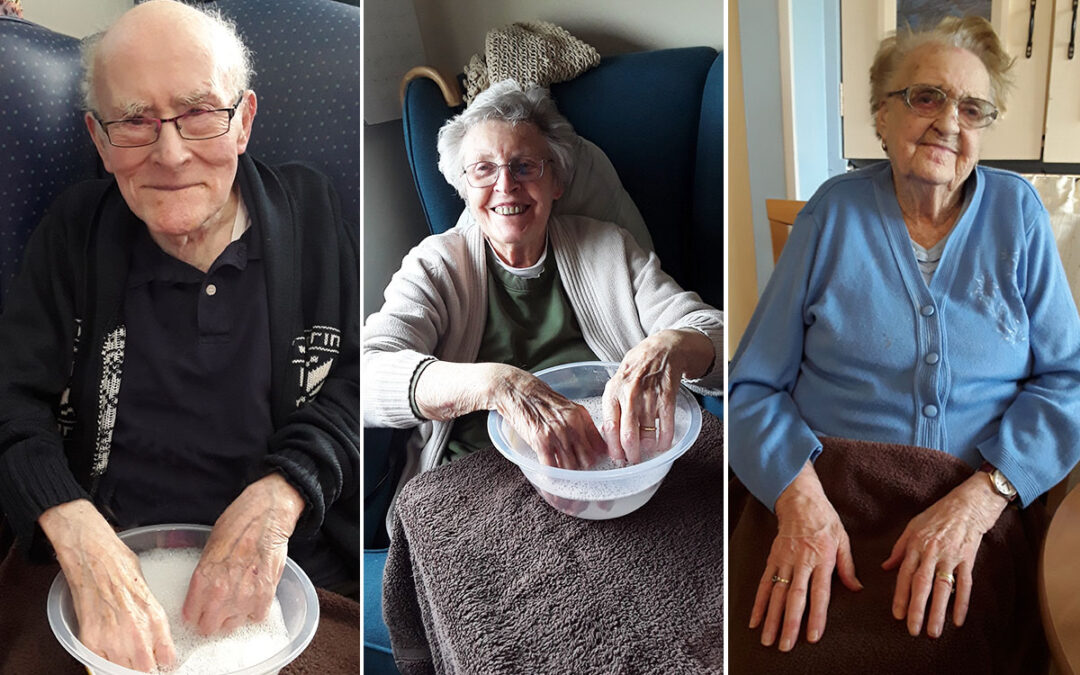 Silverpoint Court Residential Care Home residents enjoy a pamper morning and film afternoon