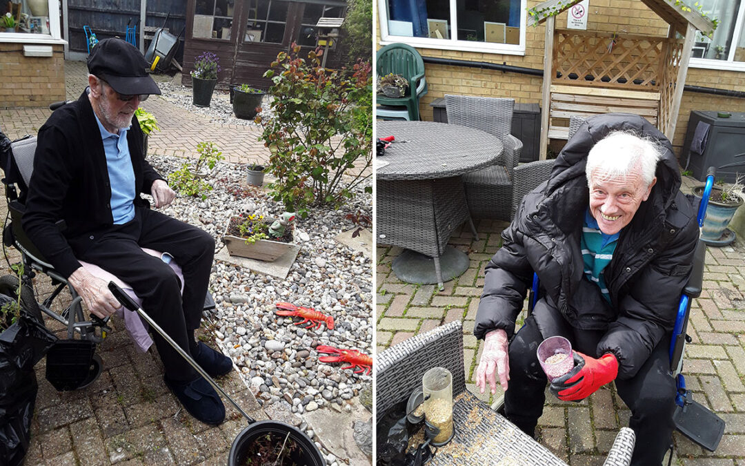 Gardening and enjoying the outdoors at Silverpoint Court Residential Care Home