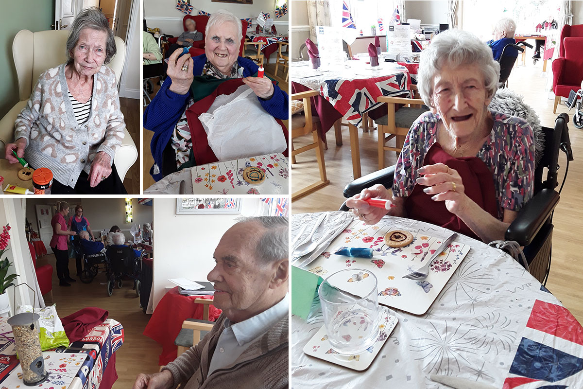 Biscuit decorating at Silverpoint Court Residential Care Home