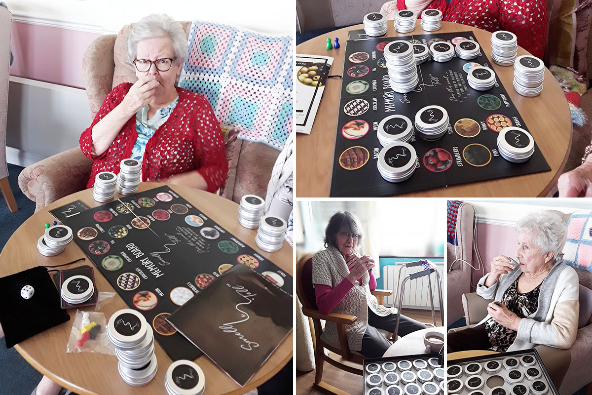 Sensory game fun at Silverpoint Court Residential Care Home
