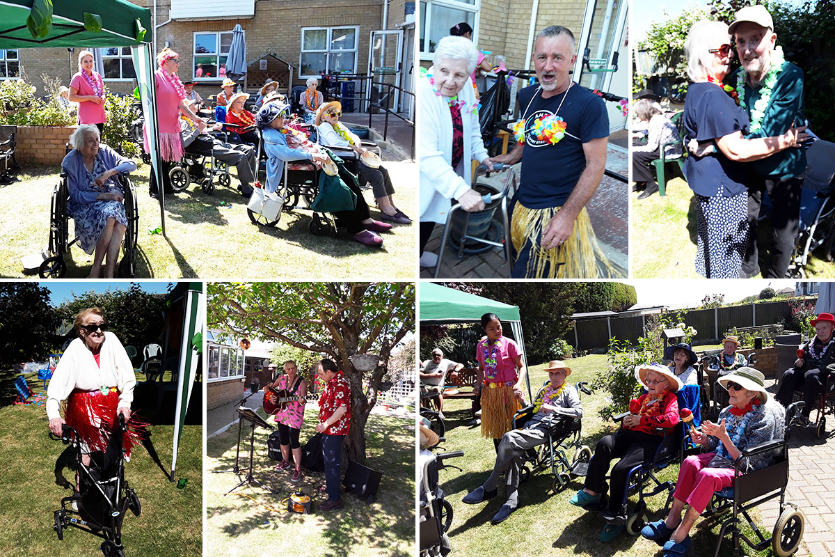 Hawaiian Day at Silverpoint Court Residential Care Home