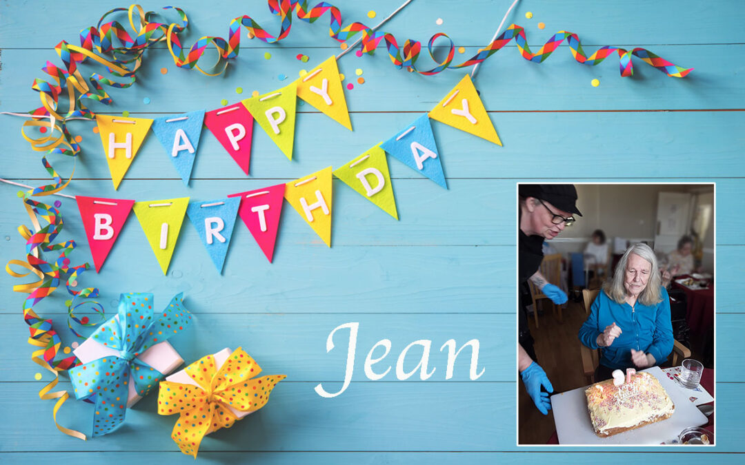 Birthday wishes for Jean at Silverpoint Court Residential Care Home