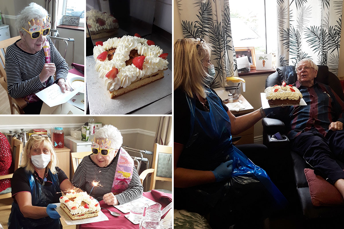 Two birthday celebrations at Silverpoint Court Residential Care Home