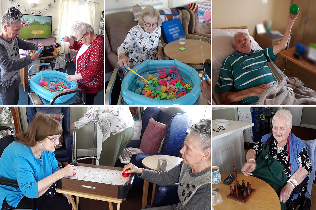 Games galore at Silverpoint Court Residential Care Home