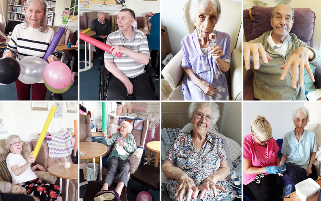 Games and reminiscing at Silverpoint Court Residential Care Home