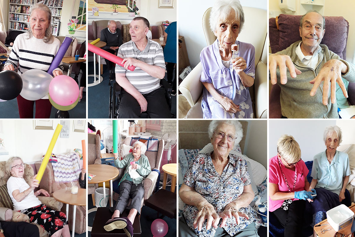Games and reminiscing at Silverpoint Court Residential Care Home