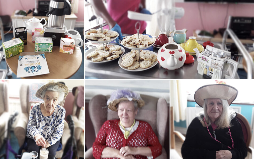 Tea and cake at Silverpoint Court Residential Care Home