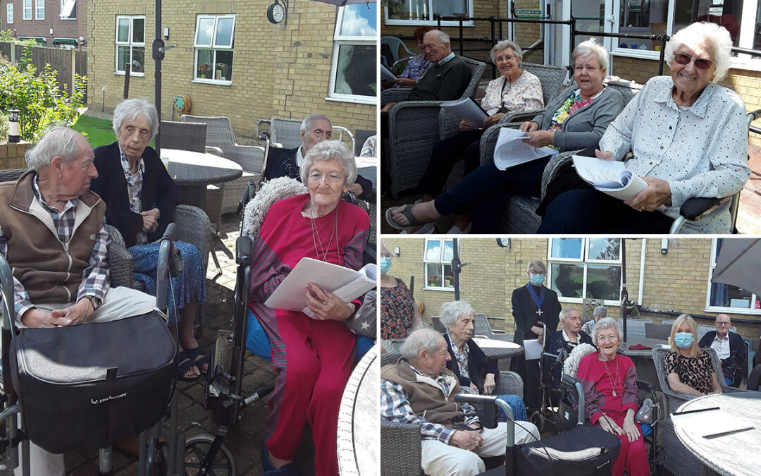 Church friends visit Silverpoint Court Residential Care Home residents