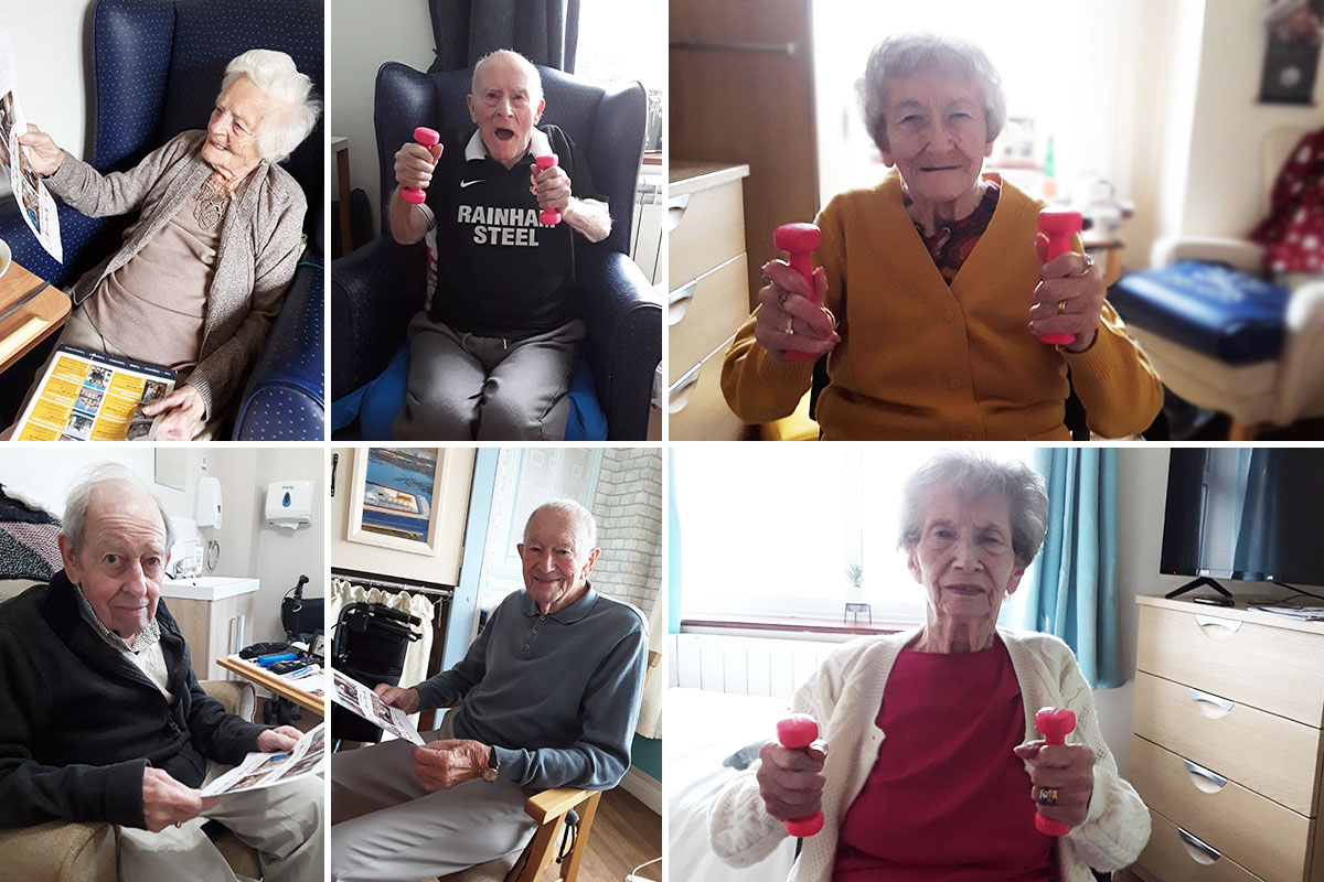 Armchair exercises and resident feedback at Silverpoint Court Residential Care Home