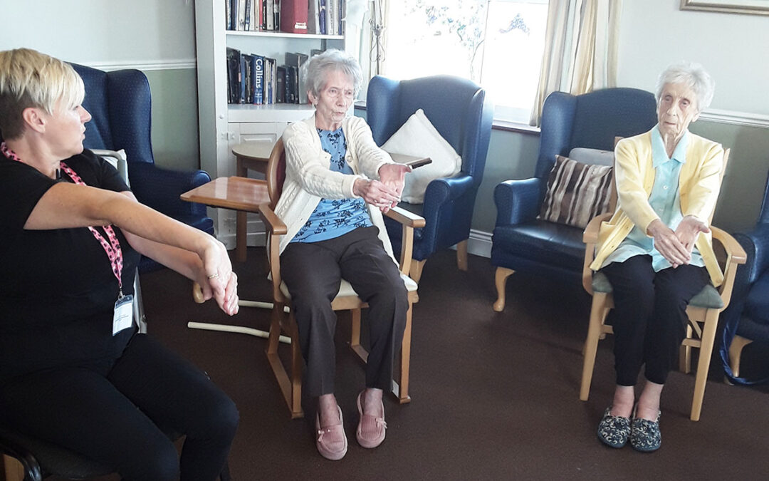 Keeping fit and flexible at Silverpoint Court Residential Care Home