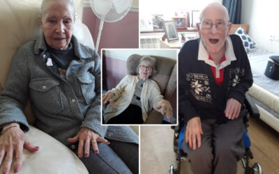 Nail pampering and armchair exercise at Silverpoint Court Residential Care Home