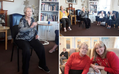 Pampering and chair exercises at Silverpoint Court Residential Care Home
