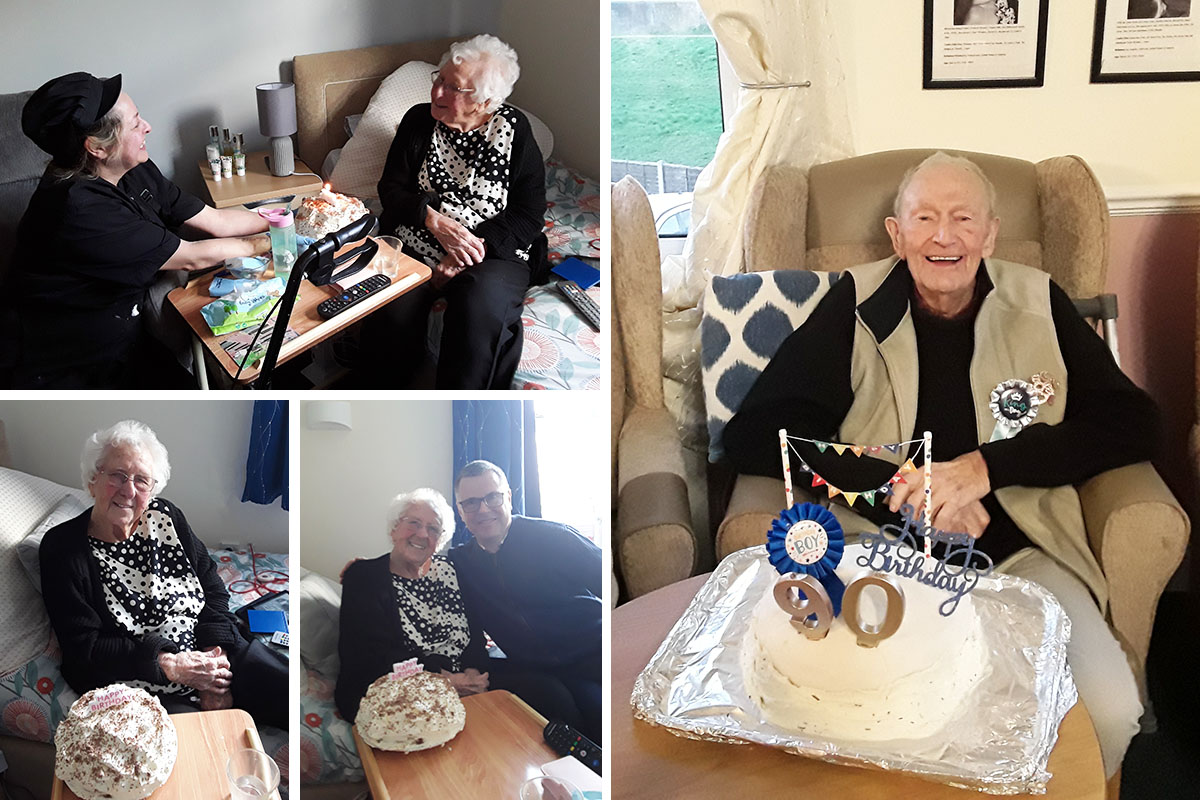 Double birthday celebrations at Silverpoint Court Residential Care Home