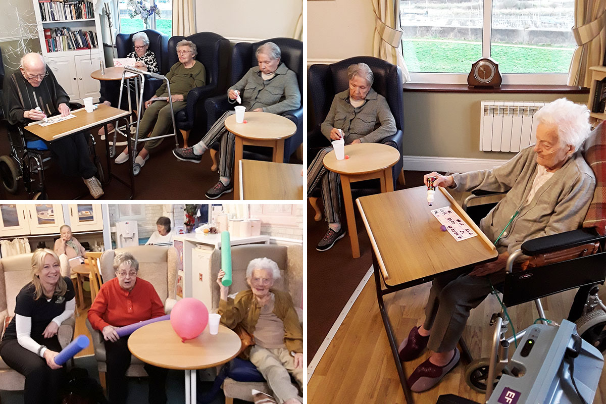 Bingo afternoon at Silverpoint Court Residential Care Home