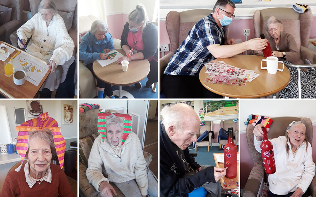 Egyptian and Valentine preparations at Silverpoint Court Residential Care Home