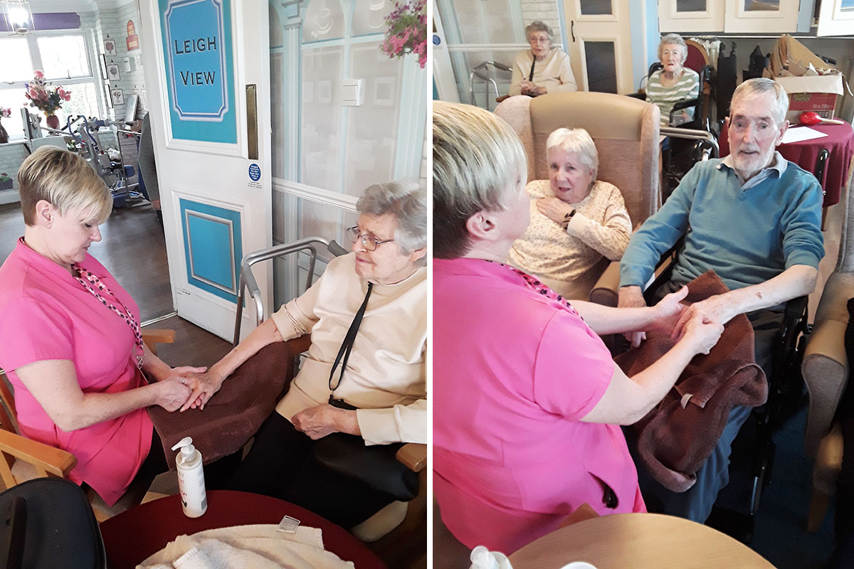 Pampering afternoon at Silverpoint Court Residential Care Home