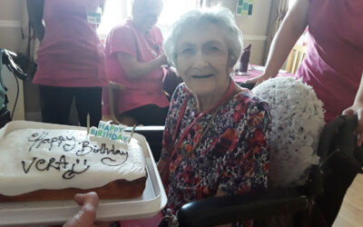 Happy birthday to Vera at Silverpoint Court Residential Care Home
