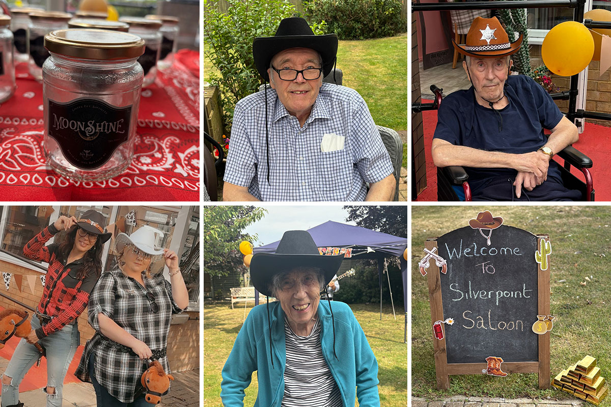 Silverpoint Court Residential Care Home residents have some Country and Western fun!