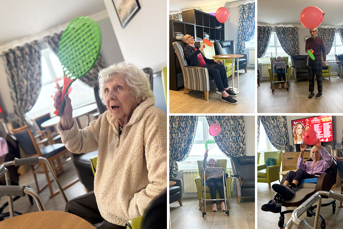 Balloon fun and freshly painted nails at Silverpoint Court Residential Care Home